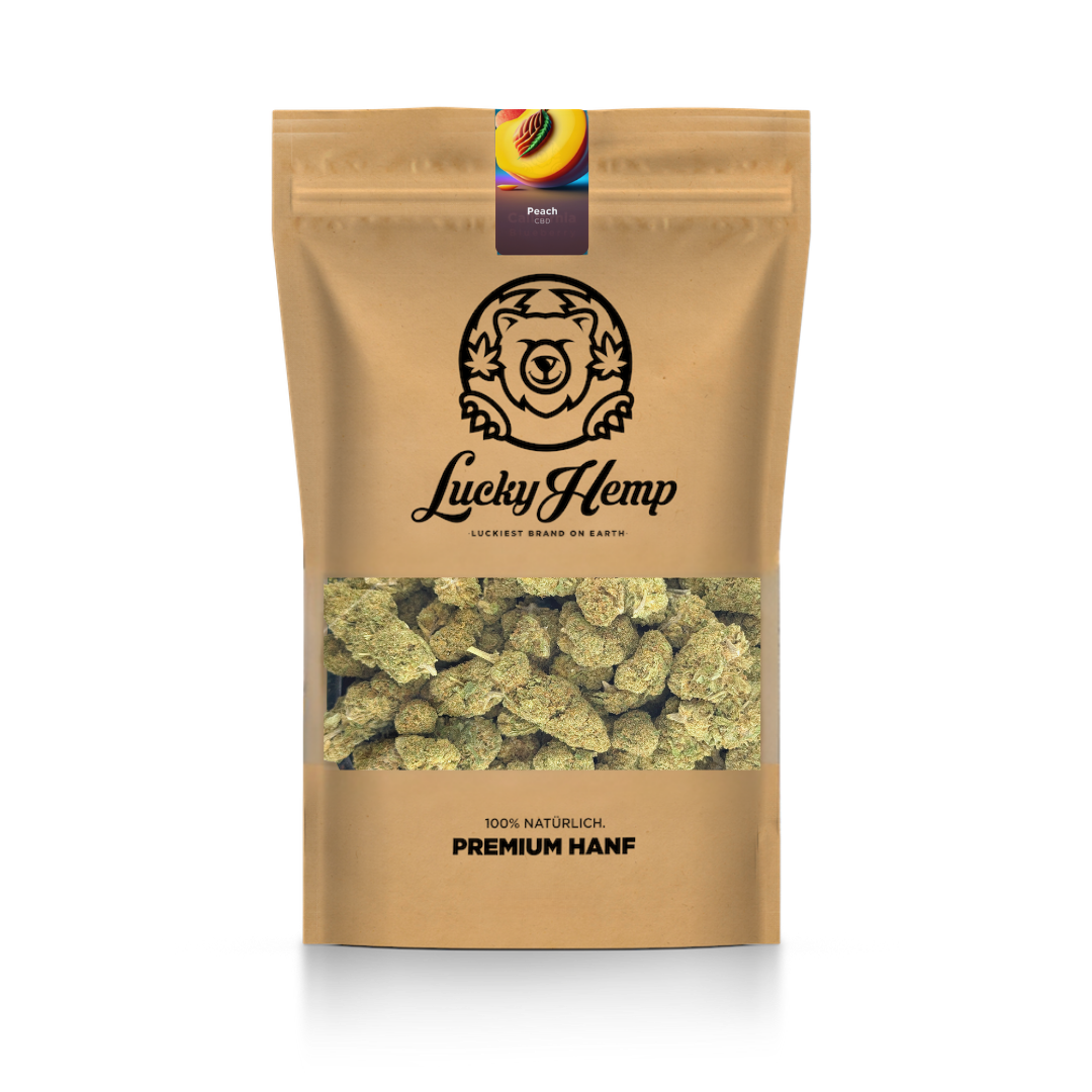 Peach Kush CBD mit Sichtfenster