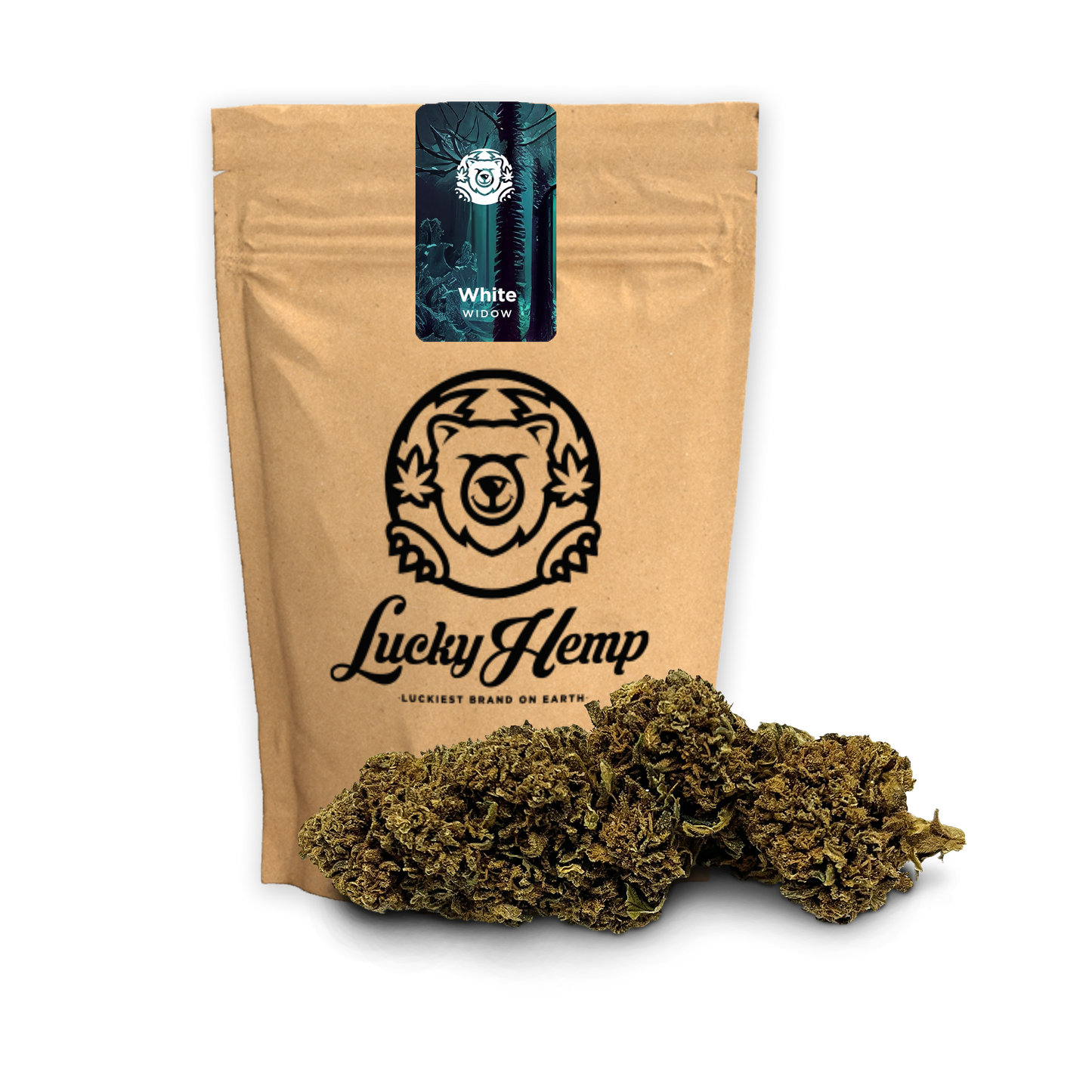 White Widow Öko Nachfüllpack Blüten Lucky Hemp