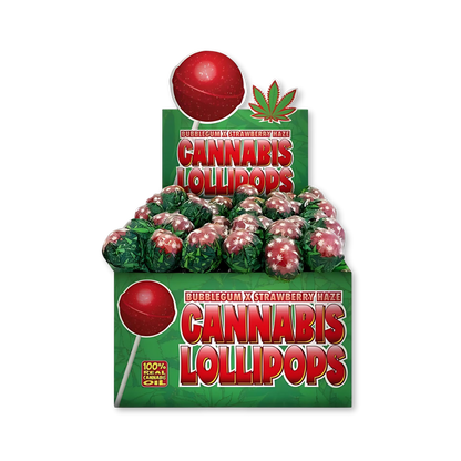 Cannabis Lollipop Edibles Lucky Hemp Strawberry Haze