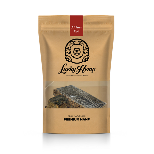 Roter Afghane mit Sichtfenster