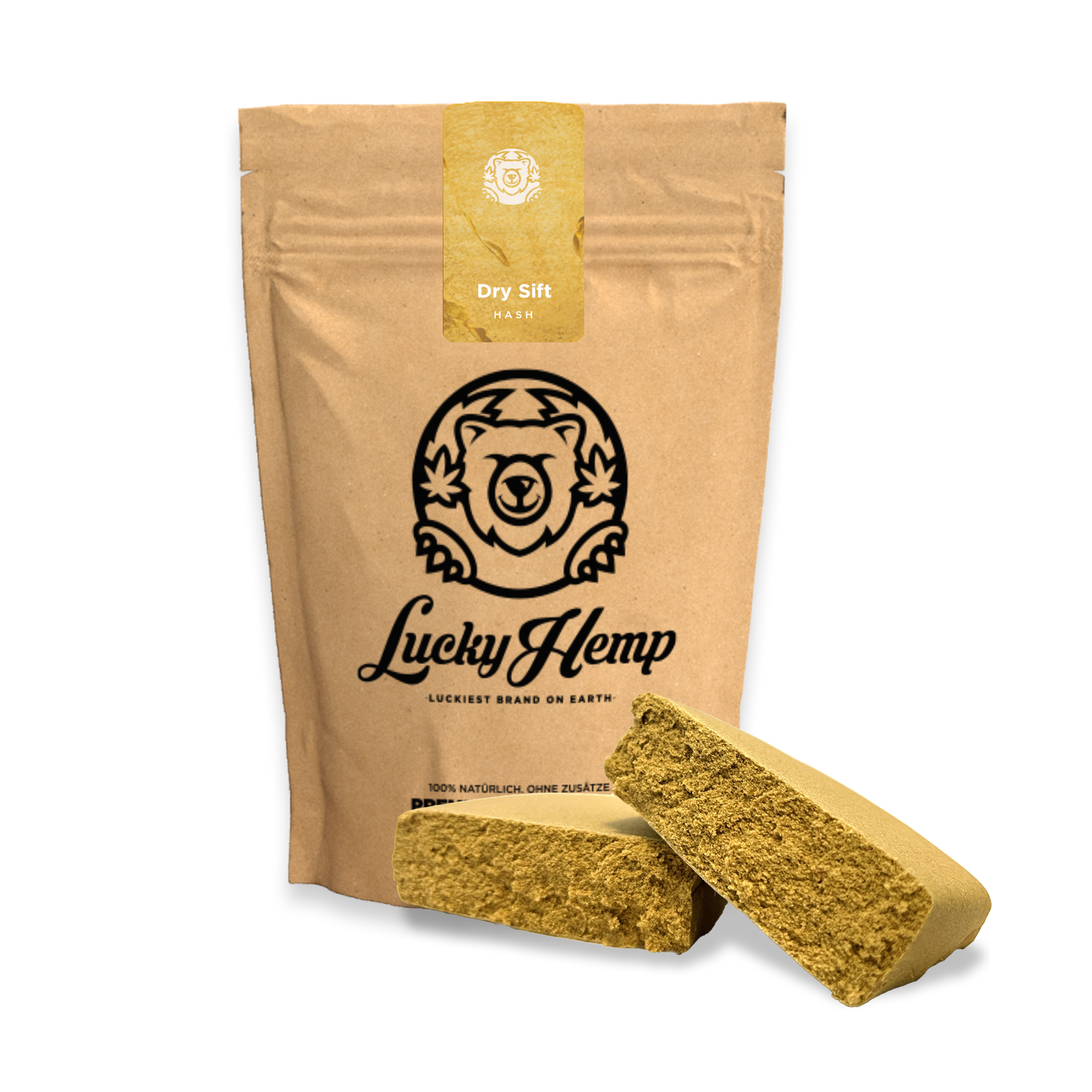 Dry Sift Hash Ökopack Blüten Lucky Hemp   