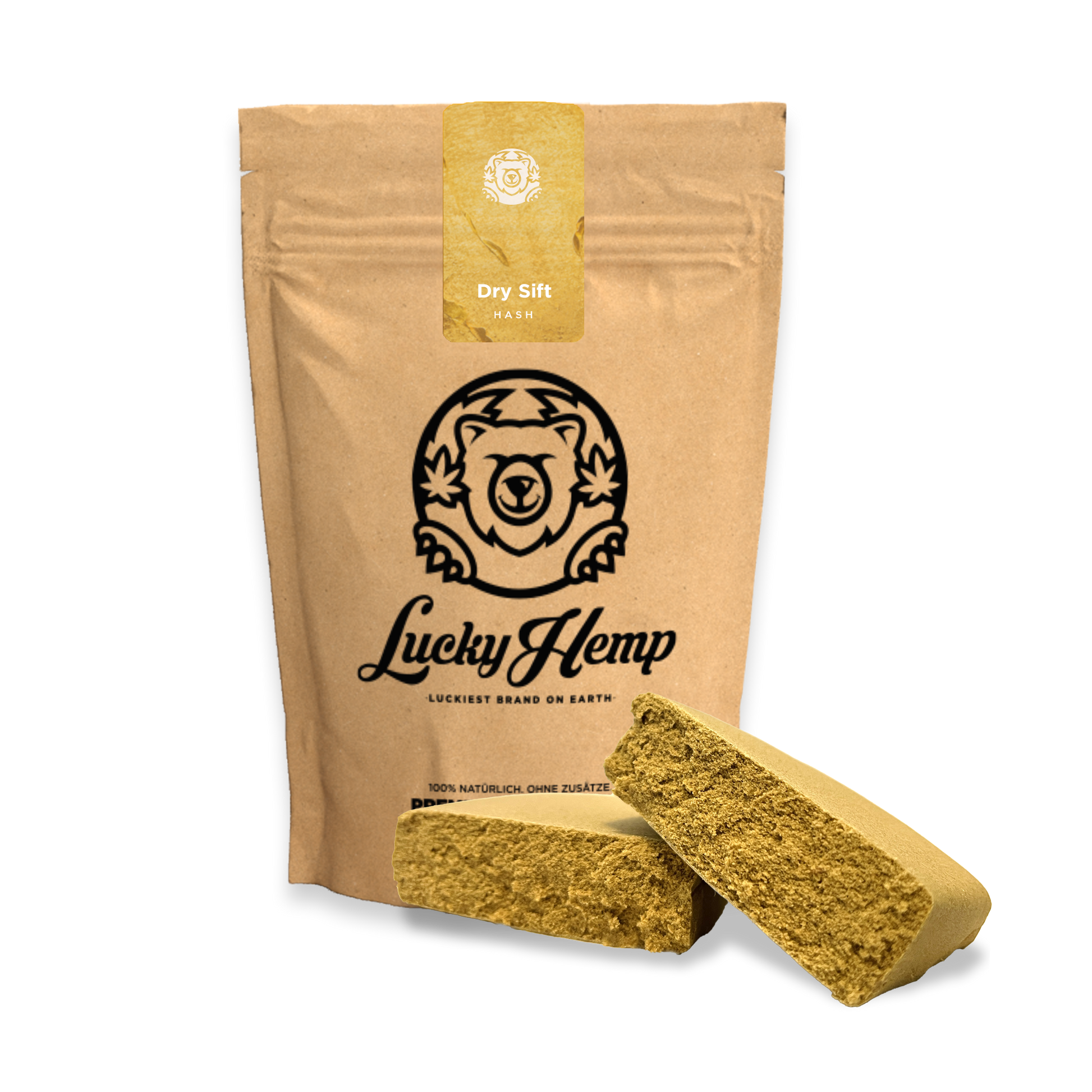 Dry Sift Hash Ökopack Blüten Lucky Hemp   